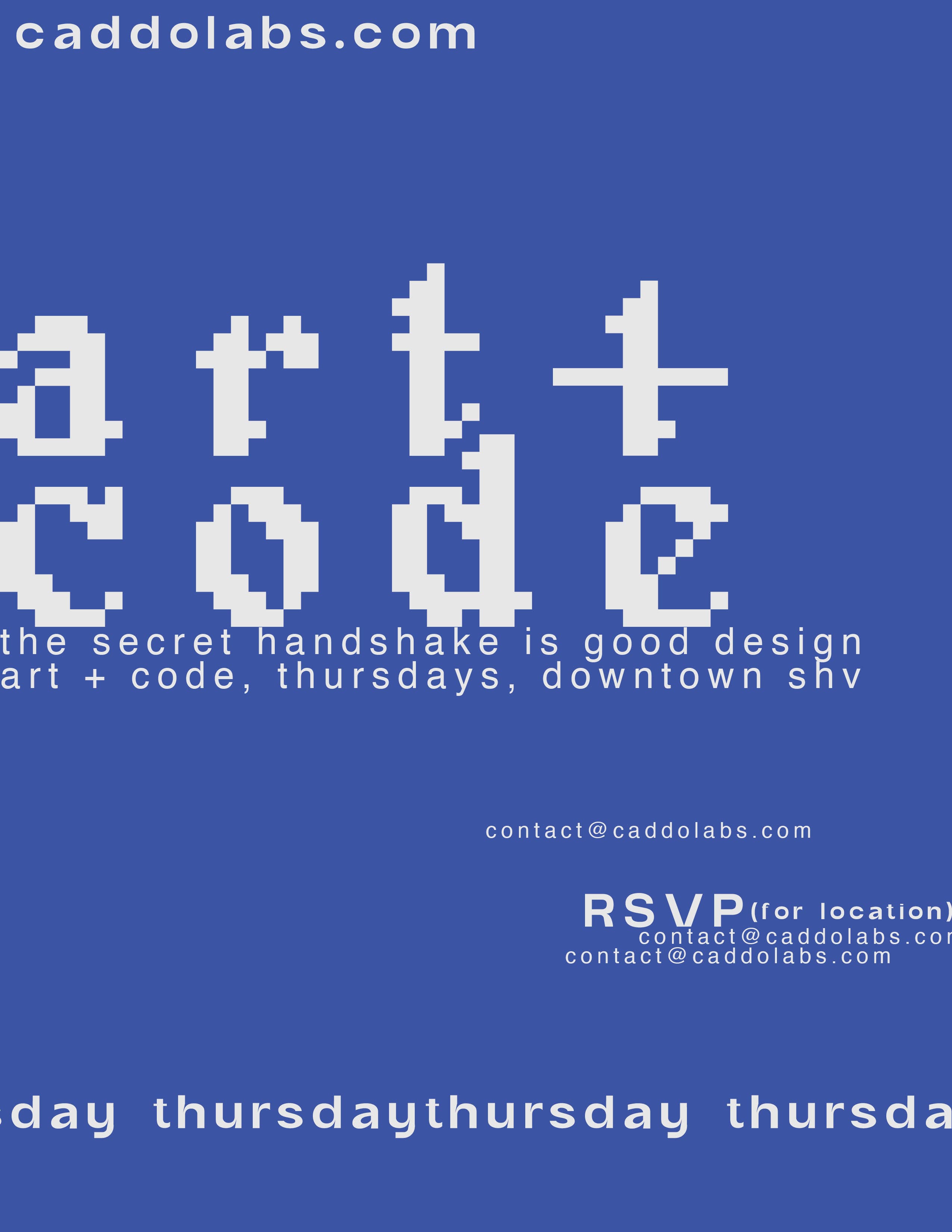 Cover Image for thursday art + code